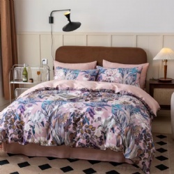 quality sateen print bedding set