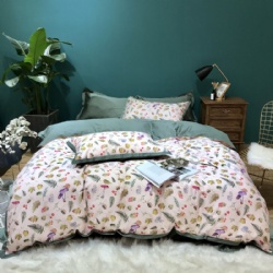 sateen print duvet cover